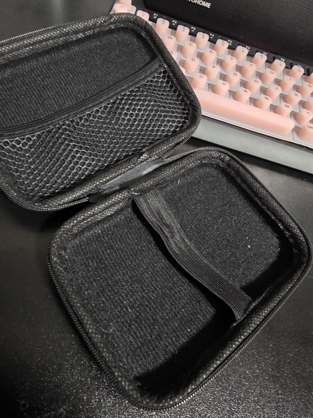 Pink Silicone Foldable Keyboard Protective Cover with Carry Case